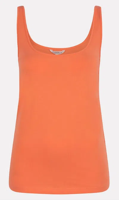 Esqualo Women's Basic Tank Top In Papaya In Orange