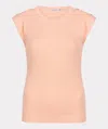 Esqualo Women's Erin Top In Peach In Pink