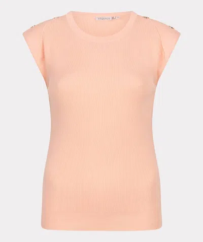 Esqualo Women's Erin Top In Peach In Pink