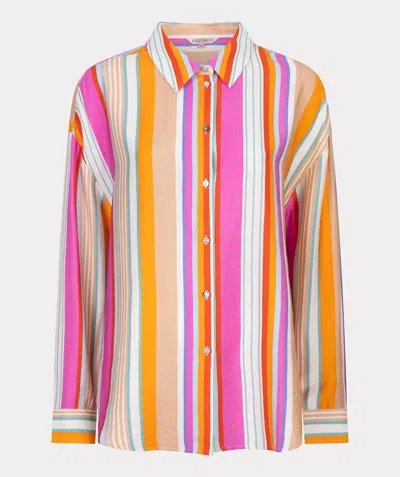 Esqualo Women Oversized Stripe Blouse In Multi