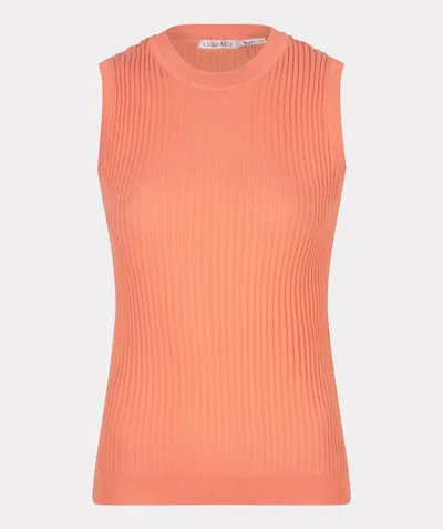 Esqualo Women's Raise The Standard Tank In Peach In Pink