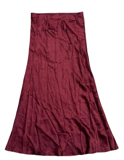 Esqualo Women's Skirt In Wine Red