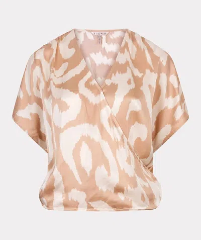 Esqualo Women's Solar Top In Swing Print In Neutral