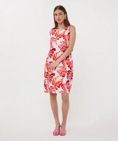 Esqualo Wonders Printed Sleeveless Mini Dress In Multi In Pink