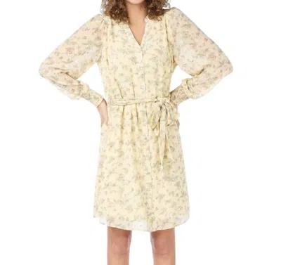 Esqualo You Are Beautiful Midi Dress In Yellow In Beige