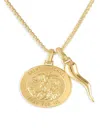 Esquire Men's 14k Goldplated Silver Pendant Necklace In Yellow Gold