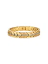 Esquire Men's Gold Ion-plated Stainless Steel & 0.25 Tcw Diamond Chevron Bracelet In Gold