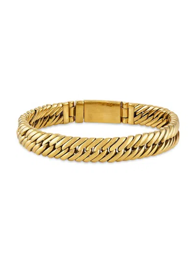 Esquire Goldtone Stainless Steel Bracelet In Neutral