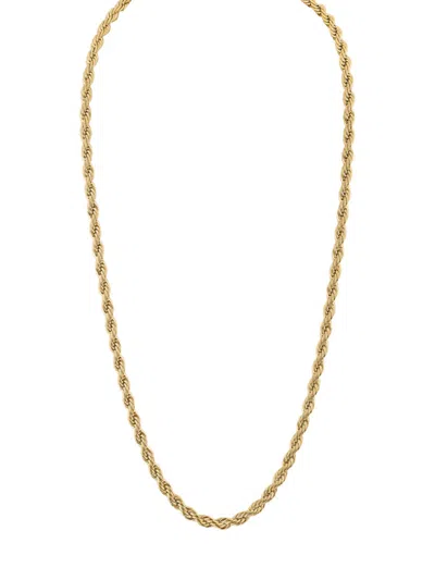 Esquire Men's Goldtone Sterling Silver Rope Necklace