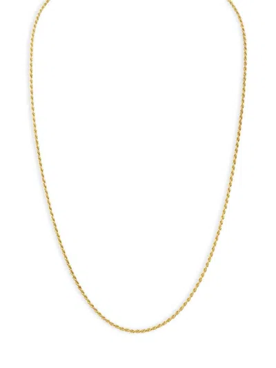 Esquire Men's Ip Yellow Gold Stainless Steel 22" Rope Chain Necklace