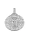 Esquire Men's Sterling Silver & Cubic Zirconia Lion Pendant Necklace In Silver