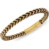Esquire Stainless Steel Woven Cord Bracelet