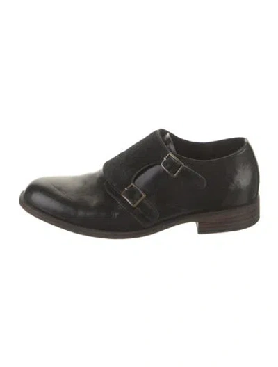 Pre-owned Esquivel Leather Oxfords In Black