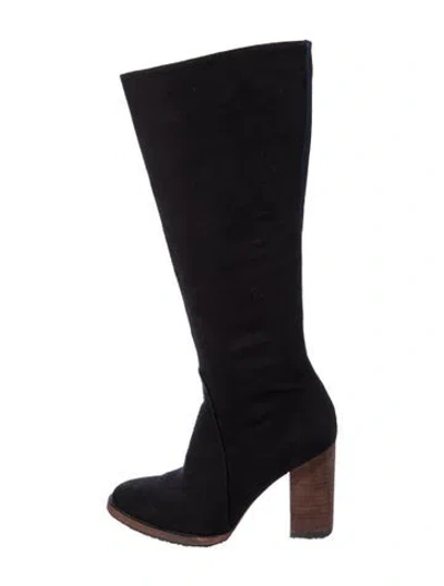 Pre-owned Esquivel Sock Boots In Black