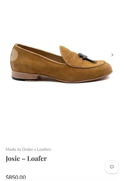 Esquivel Women's Josie Loafer In Tan Suede In Brown
