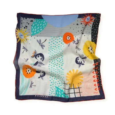 Esra Canikligil Women's Endless Bloom Square Organic Cotton & Silk Scarf