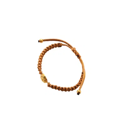 Esra Canikligil Women's Gold / Brown Little Buddha Bracelet - Mustard