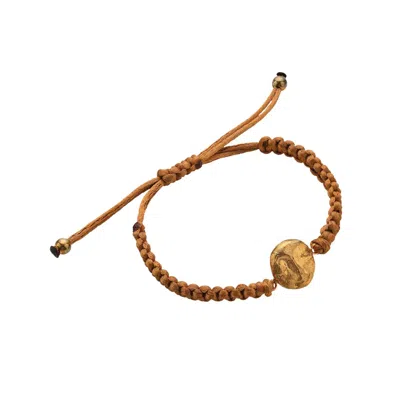 Esra Canikligil Women's Gold Little Face Bracelet - Mustard