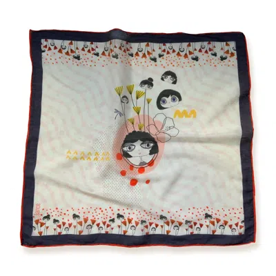 Esra Canikligil Women's Whispers In Bloom Square Organic Cotton & Silk Scarf