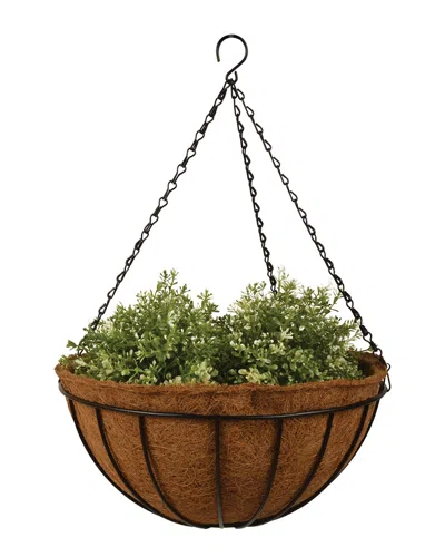 Esschert Design Usa 14in Hanging Basket In Brown