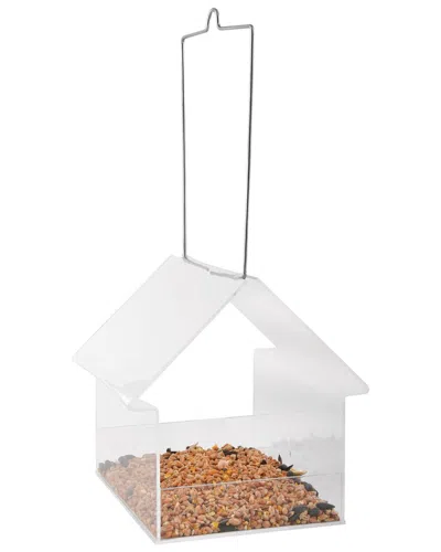 Esschert Design Usa Acrylic Hanging Bird Table House In Transparent