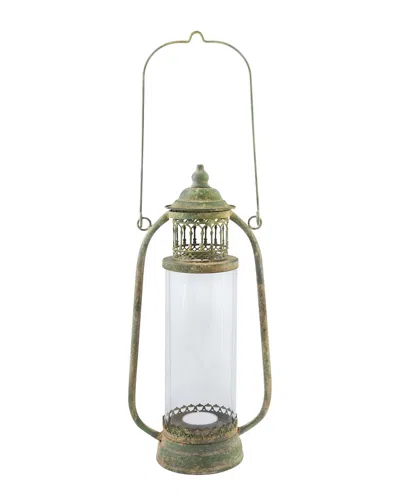 Esschert Design Usa Aged Metal Large Lantern In Gold