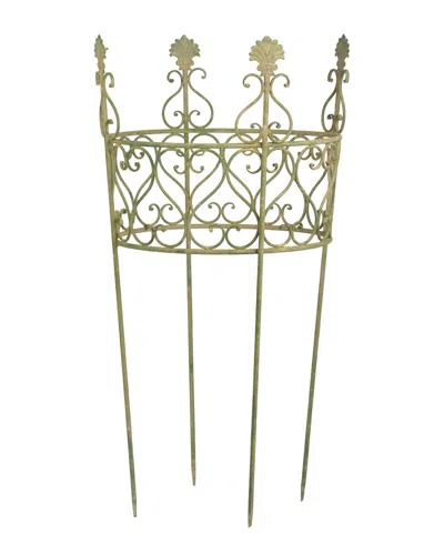 Esschert Design Usa Aged Metal Round Plant Support In Green