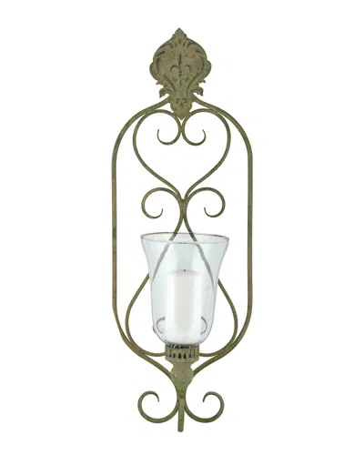 Esschert Design Usa Aged Metal Wall Lantern In Gold