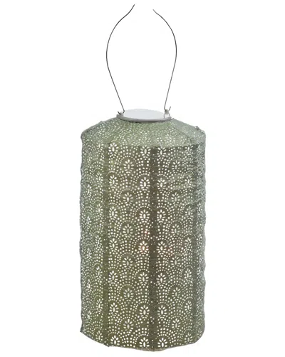 Esschert Design Usa Cylinder Fan Lantern In Green