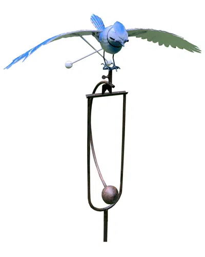 Esschert Design Usa Metal Blue Jay Rocker Stake In Multi