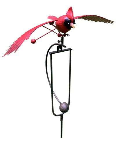 Esschert Design Usa Metal Cardinal Rocker Stake In Multi