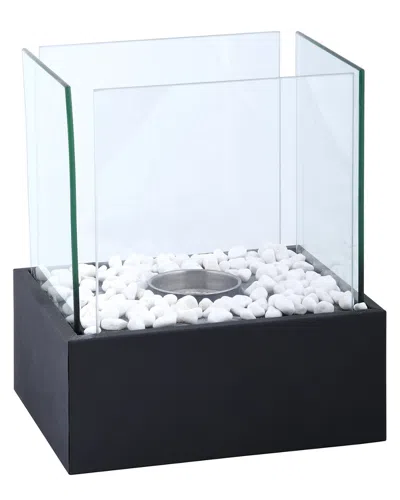 Esschert Design Usa Rectangular Bioethanol Fireplace In Black