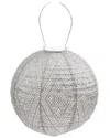 Esschert Design Usa Round Ikat Lantern In Brown