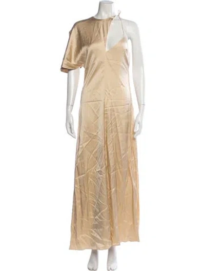 Pre-owned Esse Studios Asymmetrical Long Dress W/ Tags In Neutrals