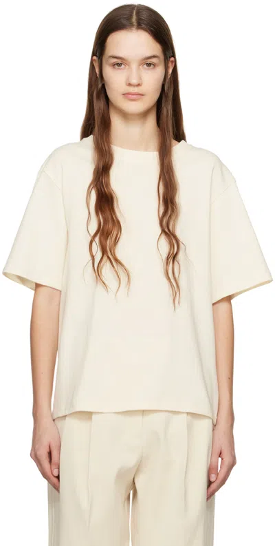 Esse Studios Beige Classico T-shirt In Crema