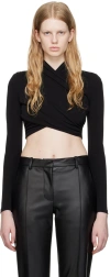 Esse Studios Black Odessa Long Sleeve T-shirt In Black