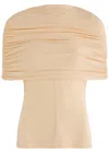 Esse Studios Bonachi Cape-effect Jersey Top In Cream