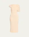 Esse Studios Bonachi Cape Midi Dress In Neutral