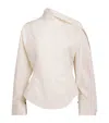 Esse Studios Cotton Sia Scarf Top In White