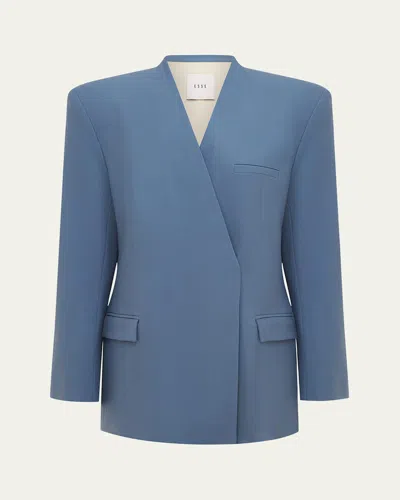 Esse Studios Homme Blazer In Blue Jay