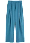 Esse Studios Homme Wide-leg Woven Trousers In Blue