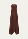 ESSE STUDIOS ILLI STRAPLESS DROP-WAIST MAXI DRESS