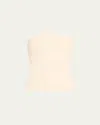 Esse Studios Illi Strapless Fitted Top In Neutral