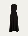 Esse Studios Illi V Drop-waist Maxi Dress In Black