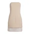 Esse Studios Issia Strapless Mini Dress In Neutral