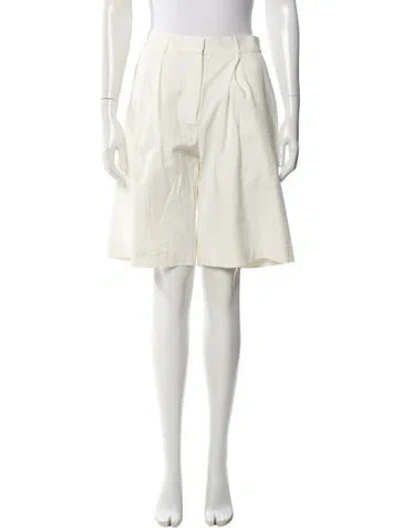 Pre-owned Esse Studios Knee-length Shorts In White