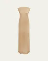 Esse Studios Maca Sleeveless Duo Dress In Macadamia  Black