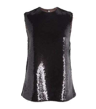 Esse Studios Sequin Luminessa Top In Black