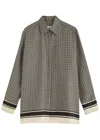 Esse Studios Signat Monogram Silk Shirt In Black