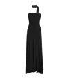 Esse Studios Silk-blend Strapless Illi Maxi Dress In Black